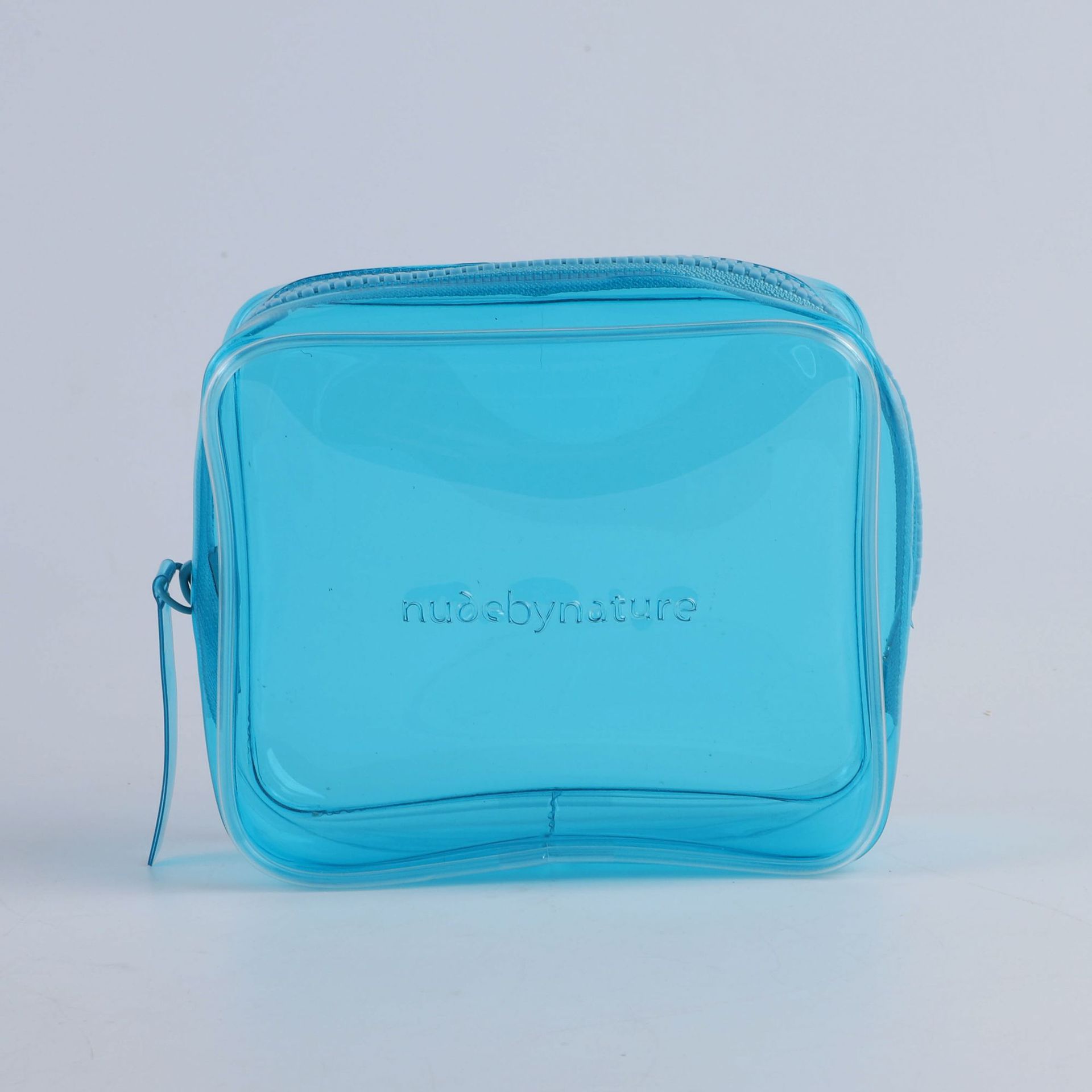 Bolsa de maquillaje de tracción de hueso de PVC transparente impermeable portátil viaje multifuncional lavado almacenamiento plástico embalaje con cremallera
