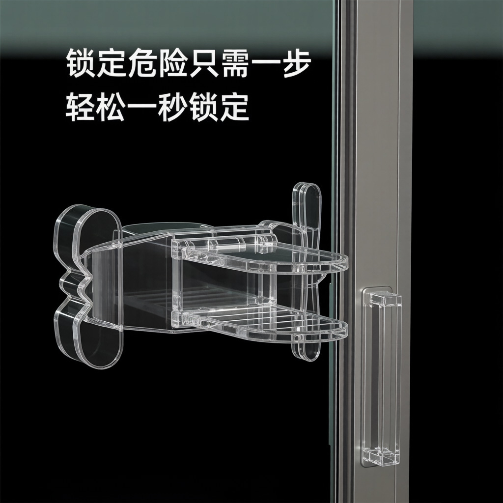 FS202 aircraft lock-transparent color (sliding door and window limit)