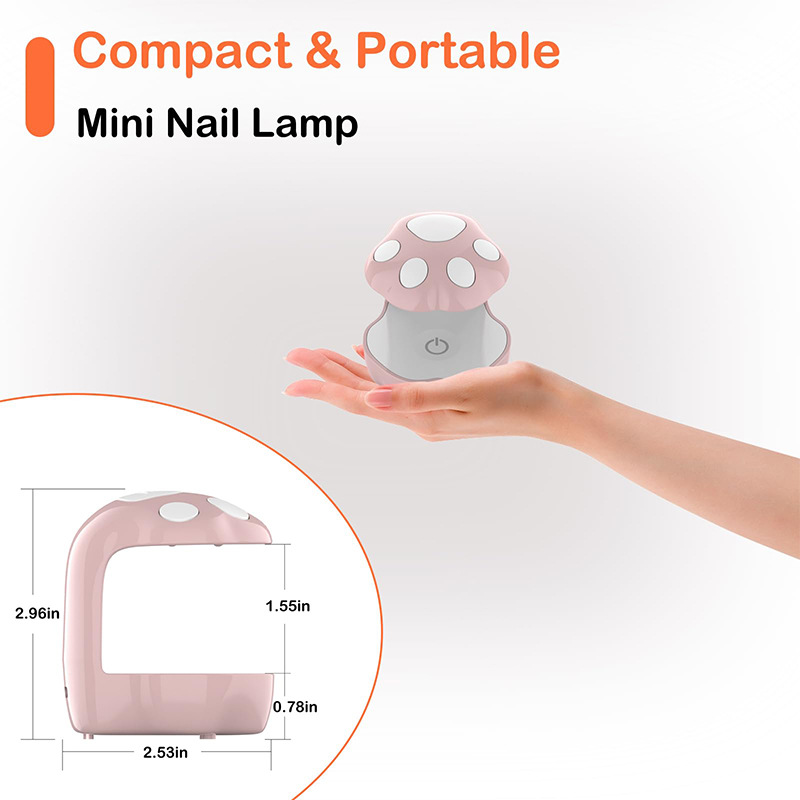 Cross-border Mini Portable Nail Lamp Gel Curing Machine Nail Polish Gel Quick-dry Smart Wireless UV Nail Dryer