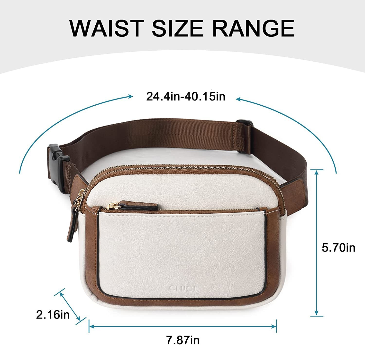 Naisten vyölaukku Mini Crossbody laukku vyötärölaukku säädettävä olkahihna keinonahkainen naisten vyölaukku säilytyslaukku_voghion.com
