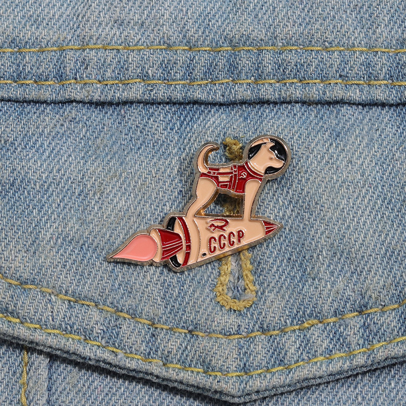 Creative space cartoon cute brooch