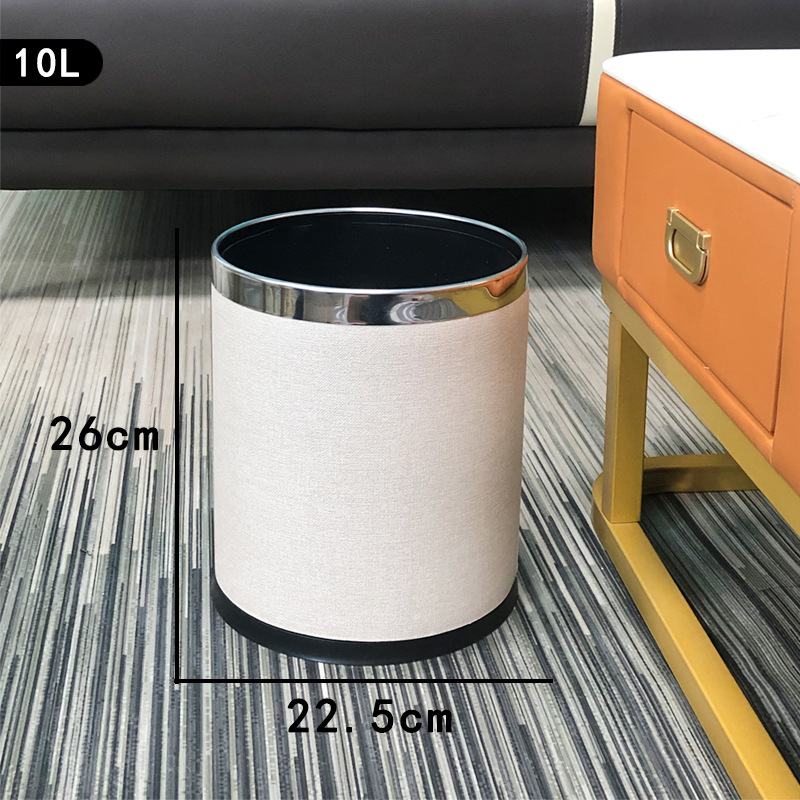 Anillo doble barril de plástico plateado Blanco