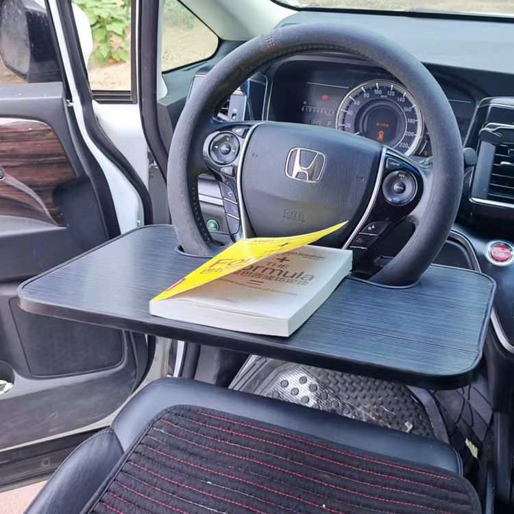 Universal Steering Wheel Table for Cars and Trucks, Portable Small Table for Eating and Working, Multifunctional Dining Table and Rest Stand