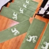 Glow-in-the-dark green Nordic deer on stairs