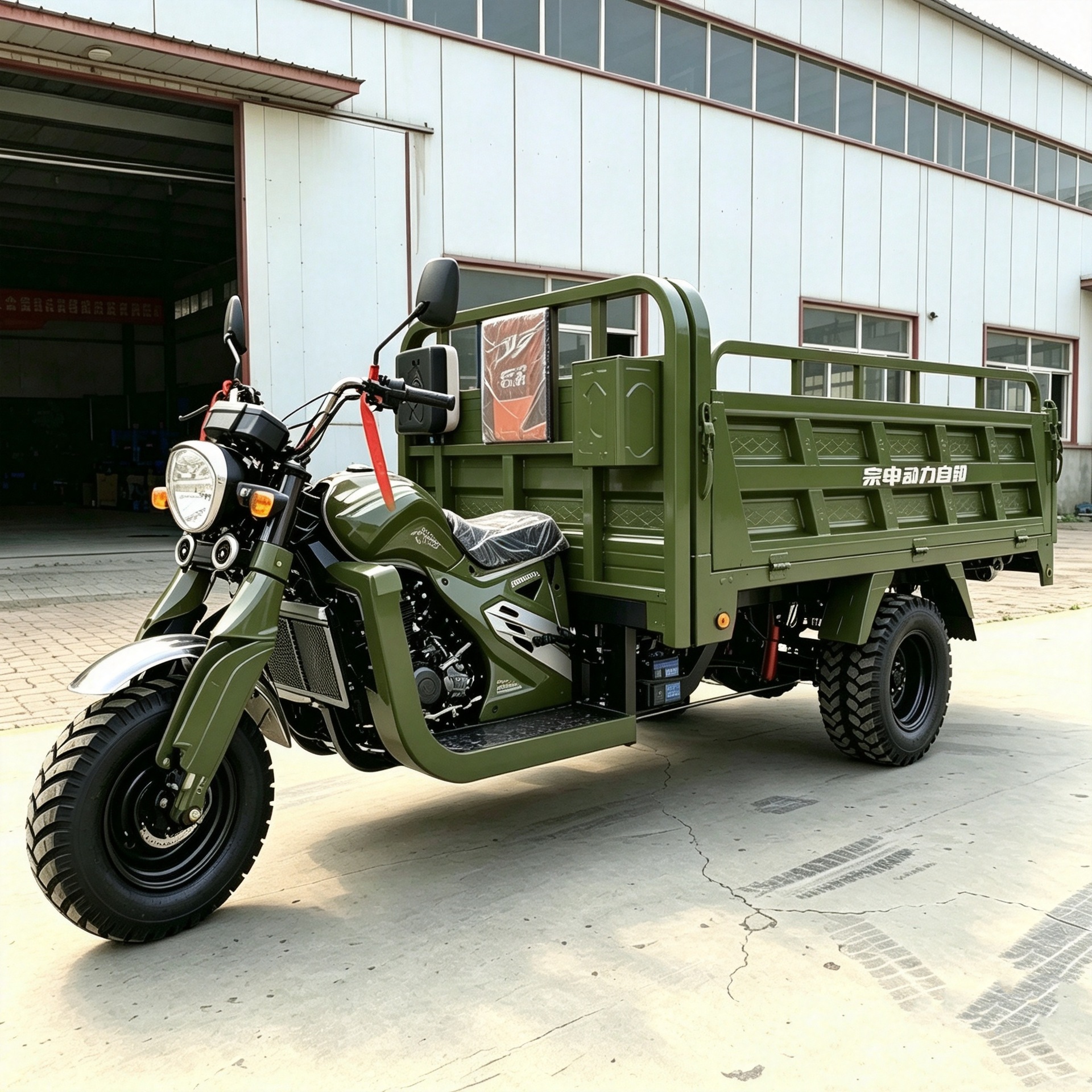 Cross-border export of green fuel-powered three-wheeled vehicles for operation in Southeast Asia, covered passenger transport vehicles, and five-wheeled motorcycles