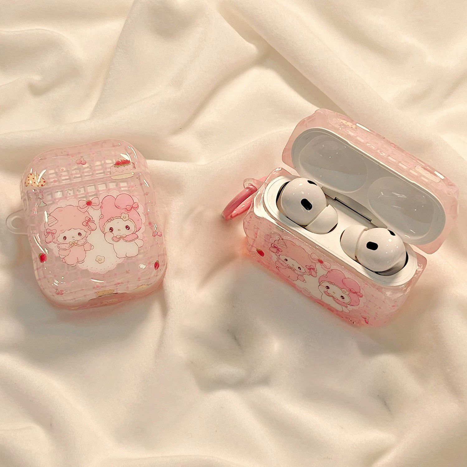Pink Melody para AirPods 4 generación de auriculares AirPods Pro 2 generación 3 generación de estuche Bluetooth