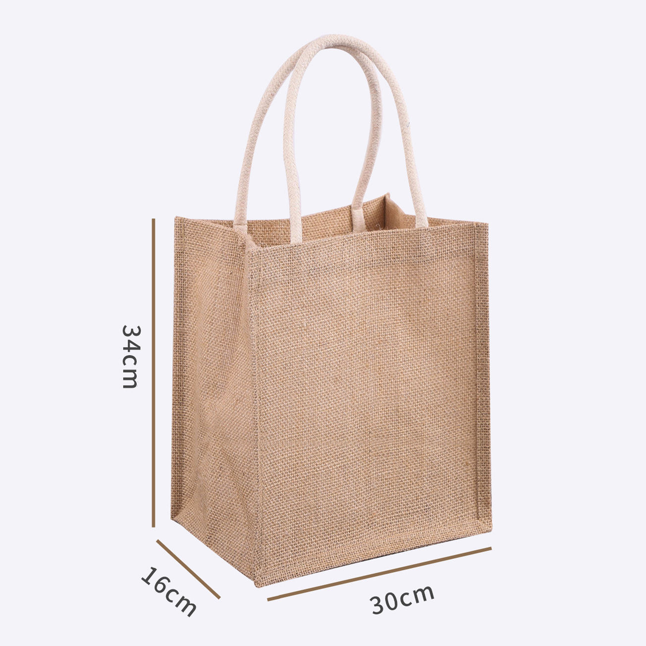 Bolsas de lino retrógradas en blanco pintadas bolsas de lino de gran capacidad personalizadas simples bolsas de lino de mano personalizadas