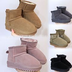莆真标UG家周冬雨同款儿童雪地靴宝宝高帮棉鞋加绒保暖婴儿鞋棉靴