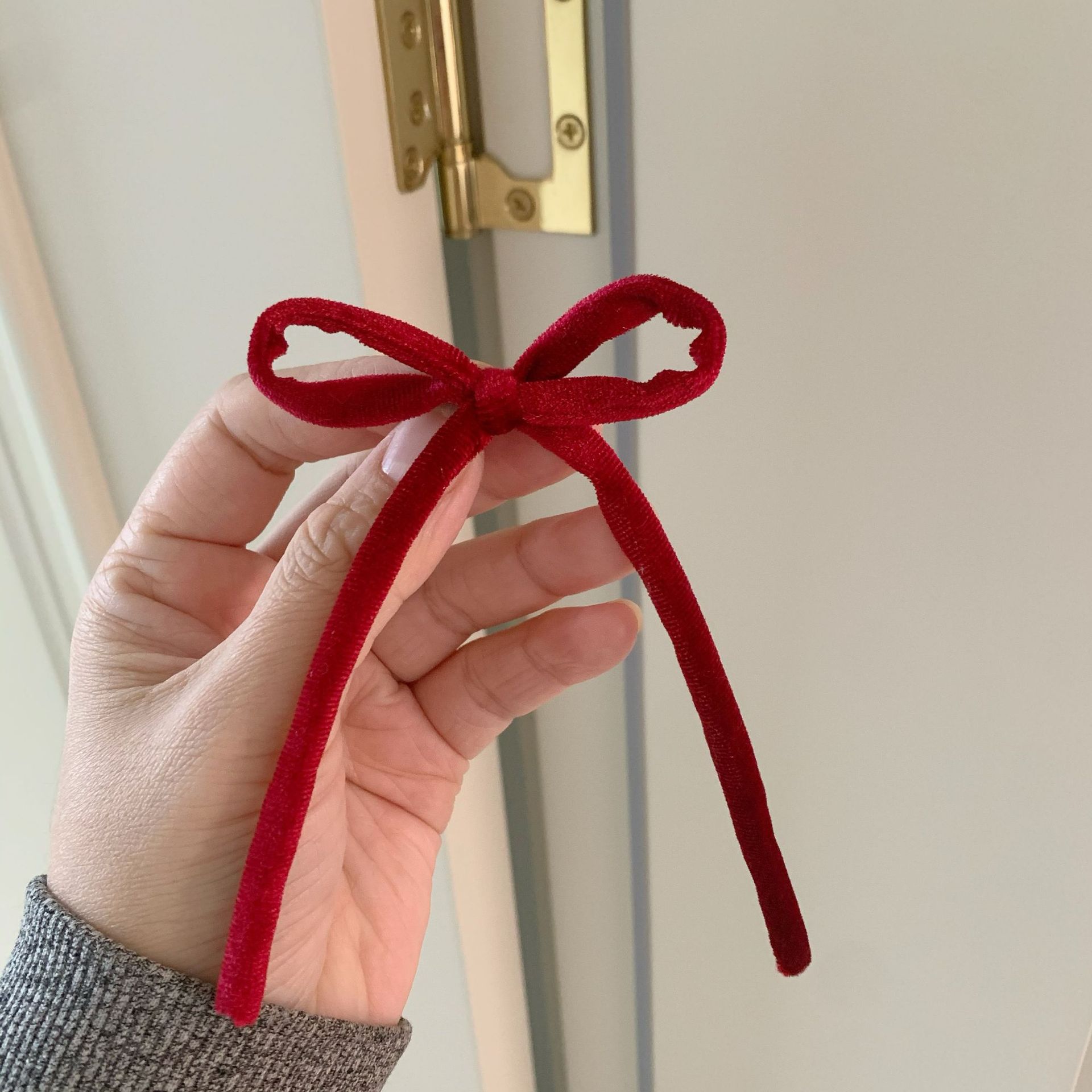 ベルベットDIY手打流蘇蝶ネクタイペットアクセサリーBJD子供服アクセサリーレースネイルアクセサリー蝶ネクタイ