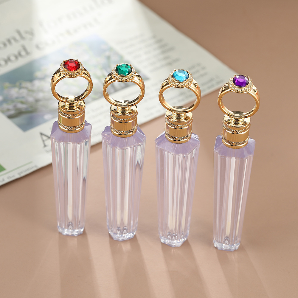 新款钻石戒指 5ml 唇彩管 口红空管 唇釉瓶唇蜜包材直发