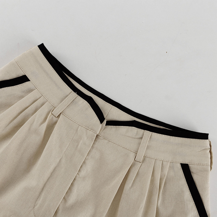 Fiesta Banquete Autofoto Mujeres Elegante Ropa De Calle Cuello En Contraste Algodón Conjunto Coordinado De Pantalón Conjuntos De Pantalones display picture 9