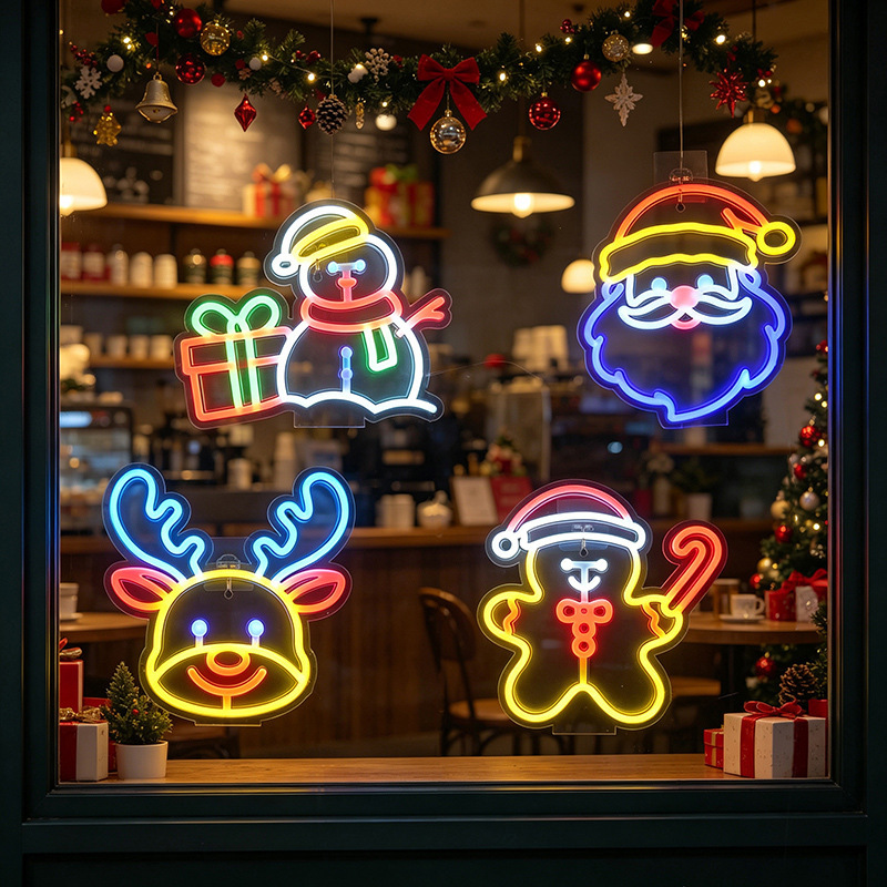 Amazonas Navidad atmósfera decoración lámpara acrílica lámpara de neón lámpara colgante lámpara led modelado lámpara regalo image 5