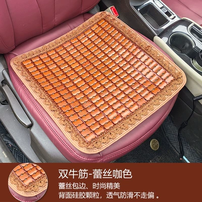 Bamboo Bamboo mat single piece | Cool pad - double-beef-tendon-lace-brown-front-row-4545cm