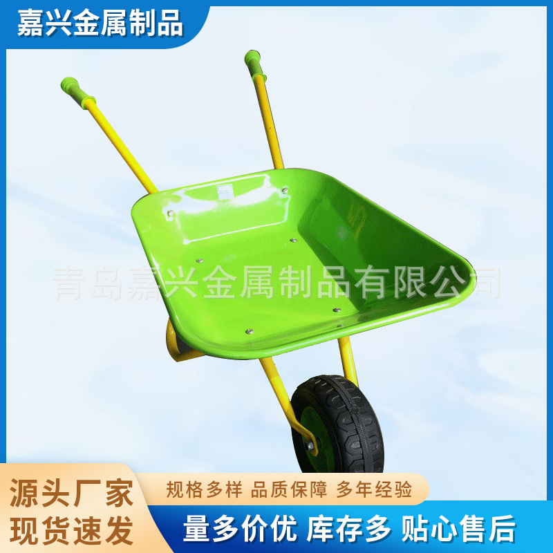 农用铁板WB6414仓储手推车 农田手推车 独轮深斗农用独轮小推车