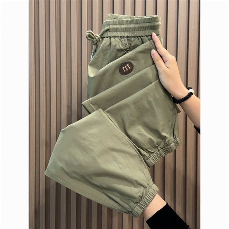 Leichte Herren Sommer Haremshose Legere Freizeithose Weiß_voghion.com
