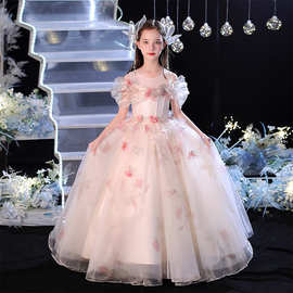 儿童礼服小花童婚礼服超仙气高端公主裙轻奢钢琴演出生日女童礼服