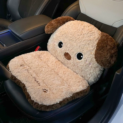 Anti-Slip Car Seat Cover, Seat cushion, seat cover - puppy-one-piece-seat-cushion-front-row-khaki