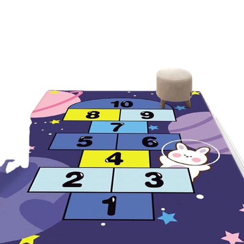Children's Cartoon Household Hopscotch Floor Mat Kindergarten Early Education Foot Mat Game Living Room Bedroom Full Carpet Wholesale