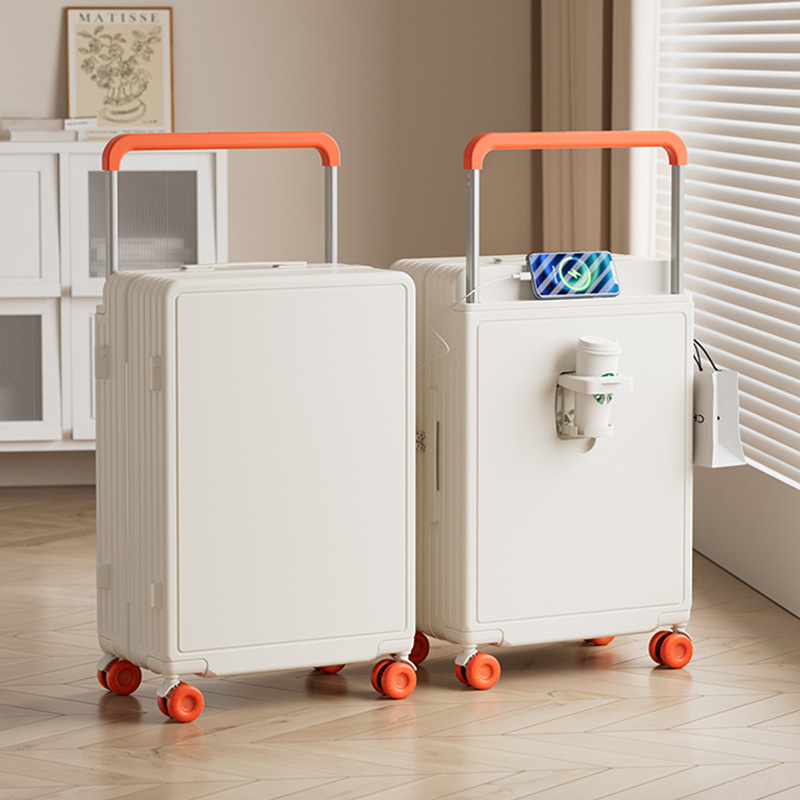 2026 New Model Wide-Handle Luggage Suitcase for Women, Large Capacity Password Lock Suitcase, 24-Inch Durable Travel Suitcase for Men