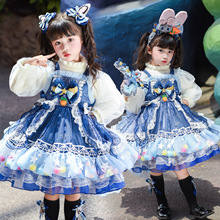 女童连衣裙秋装2025新款儿童兔子警官衣服裙子女宝宝洛丽塔公主裙