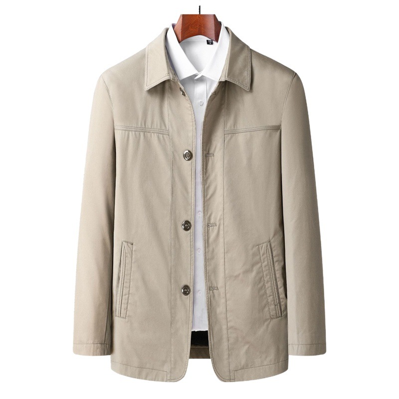 2025 primavera nuevo estilo chaqueta de algodón para hombre chaqueta de mediana edad y anciana chaqueta de primavera y otoño para hombre chaqueta casual