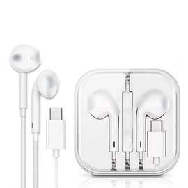 适用苹果线控蓝牙耳机安卓华为有线直插耳机type-c入耳式厂家
