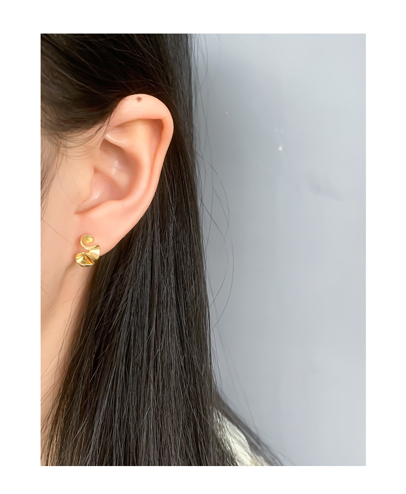6g Weight Ear Studs Classification 1 Pair Quantity Daily Occasion 925 Sterling Silver Material Solid Color Pattern Women'S Gender Plating Design Fashion Style 1 Pair 925 Sterling Silver Solid Color Ear Studs 8