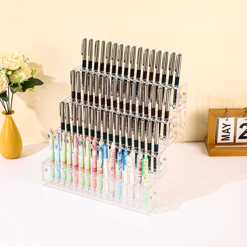 Manufacturer of Acrylic Desktop Pen Holder, High Transparency Stationery Gel Pen Ladder Display Stand, Acrylic Ladder Display Stand Manufacturer of Acrylic Desktop Pen Holder, High Transparency Stationery Gel Pen Ladder Display Stand, Acrylic Ladder Display Stand