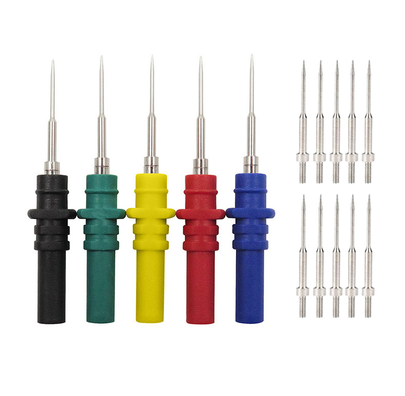 Sonda de prueba de reparación de automóviles línea de punción de señal aguja reloj palo de alambre resistente a altas temperaturas 2MM4MM reloj Universal pluma sonda image 16