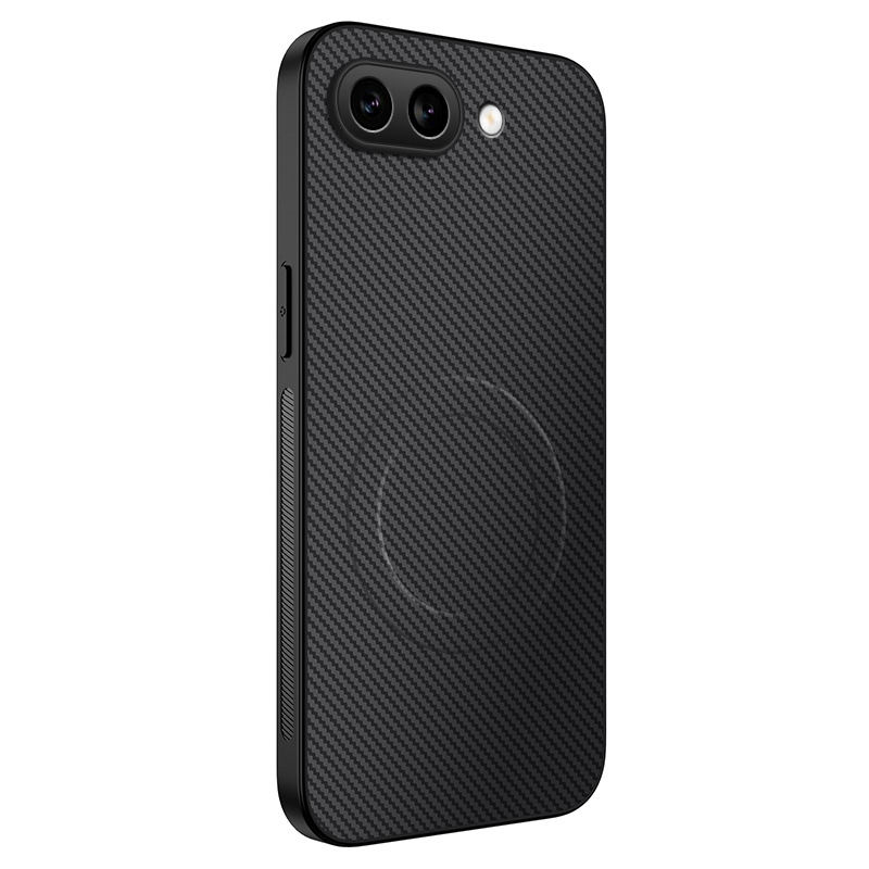 Aplicable a Google Google Pixel 10Pro XL Carcasa para teléfono móvil con imán de fibra de carbono Funda protectora anticaída magnética para automóvil