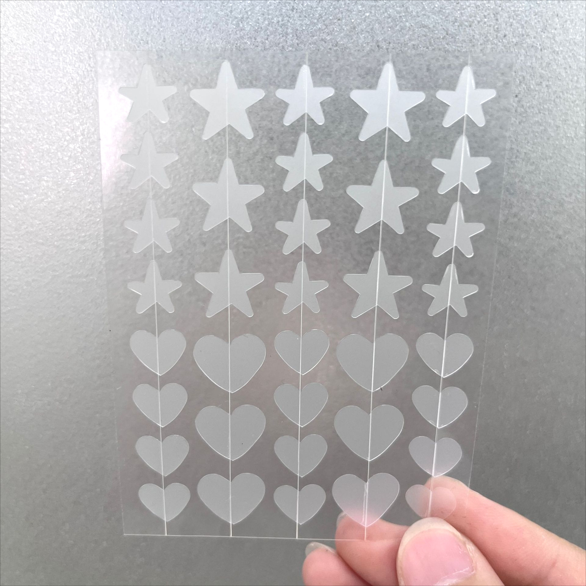 PE-36 하트 스타 조합 투명