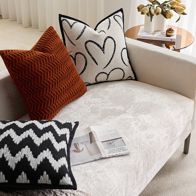Inswind almohada de peluche almohada sofá sala de estar ventana flotante nórdica lujo ligero sensación de alta calidad almohada de apoyo cojín de respaldo grande