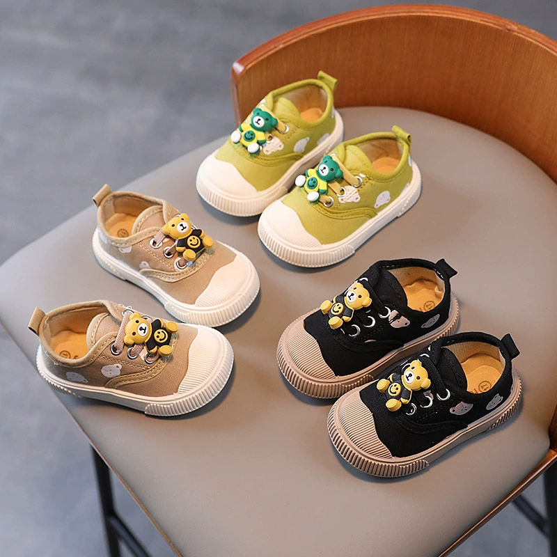 Осенне-зимняя детская обувь на флисовой подкладке Весна и осень Красивая детская обувь для мальчиков и девочек, устойчивая к падению детская парусиновая обувь без шнуровки