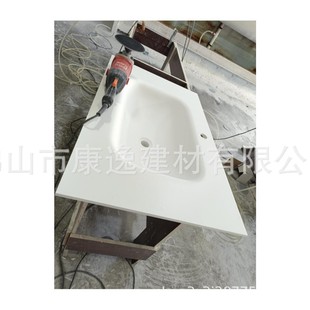 Acrylic artificial stone plus fixed work system reception desk special-shaped countertop factory outlet
