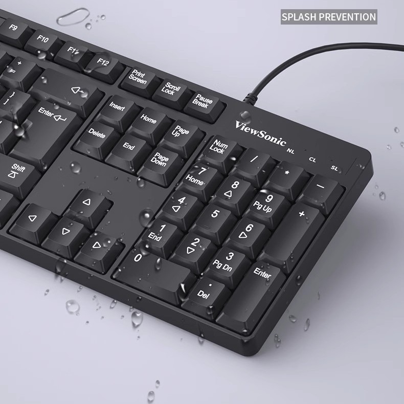 ViewSonic CU1500 ホワイト 有線キーボードとマウスのセット マルチメディア 家庭 オフィス ゲーム用 USB有線キーボードとマウス|undefined