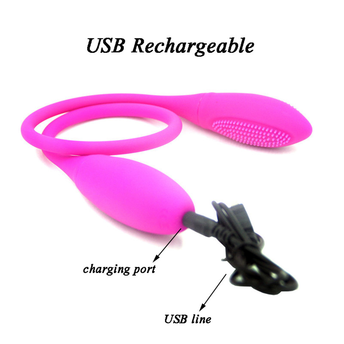 Dual-Head Vibrating Egg Anal Plug, Silicone Couples Prostate Massager with Button Control — detail image 8