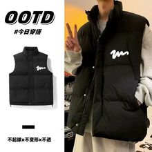 秋冬新潮宽松棉马甲日系cityboy加厚保暖百搭ins男女情侣外套棉衣