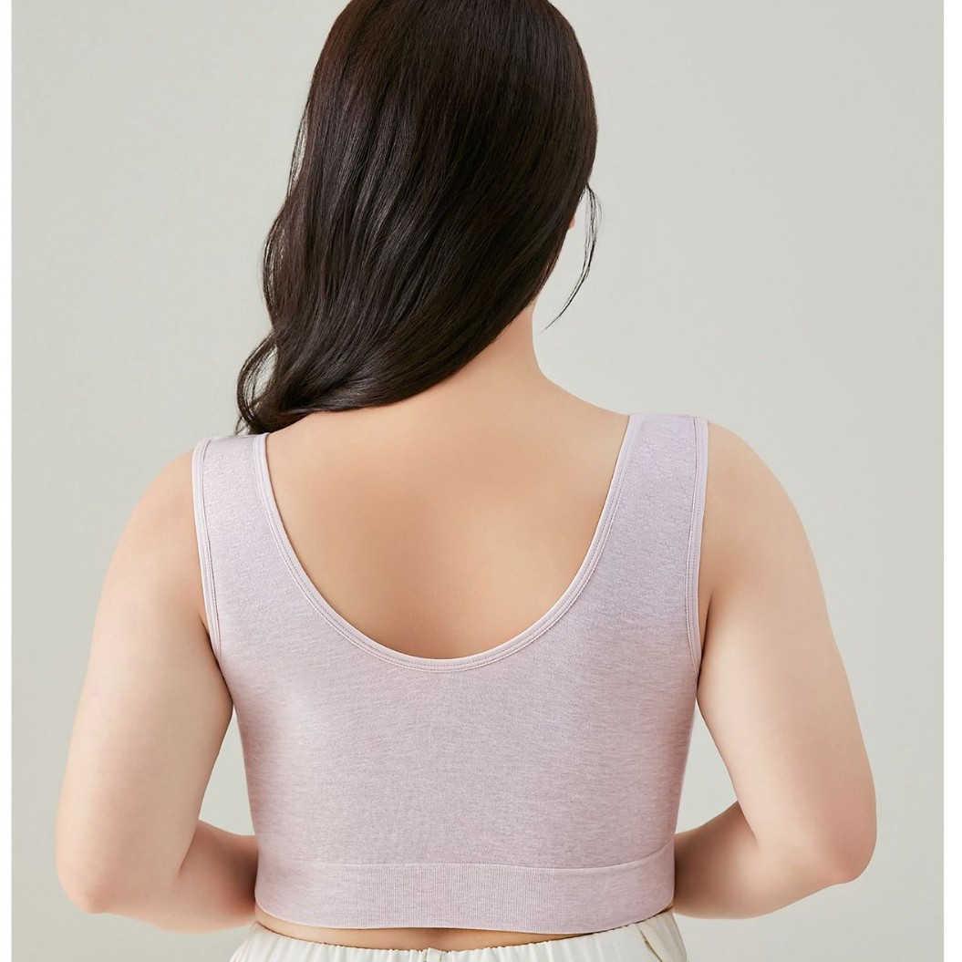 Yanjiasi Extra Large Plus Size Beautiful Back Wireless Thin Air Conditioning Cup Breathable Hole Fixed Cup Vest Style 1868