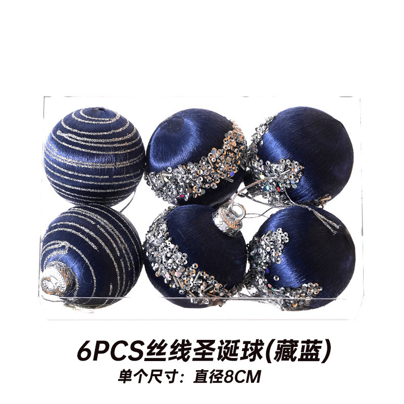 Bola de Navidad árbol de Navidad adornos de decoración colgante de bola de colores accesorios de material de Navidad DIY decoración de Navidad al por mayor