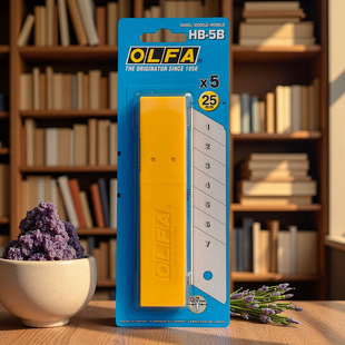 olfa�����A�и�����yɫ��Ƭ25mm���׵�Ƭ����5Ƭ�����bhb-5b