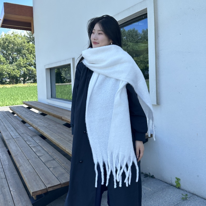 Circle yarn, mohair, Iceland blue , Tonglu monochrome, elongated, thickened, cold resistant, warm and long student_voghion.com