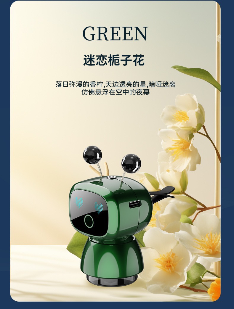 Intelligent Robot Spray Aromatherapy for Car Air Vents, High-End Car Fragrance to Remove Odors