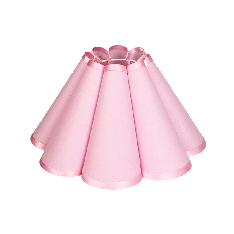 KD ciruela tela pantalla dormitorio lámpara de noche plisada tela KD pantalla en forma de ciruela multicolor candelabro Shell