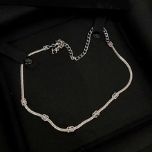 24b小香choker五c百搭甜美轻奢风小logo蛇骨项链