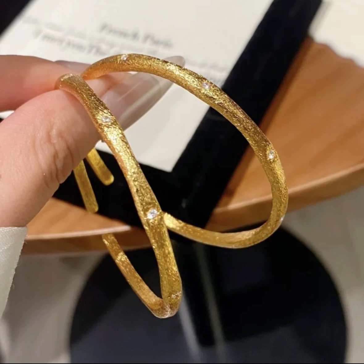 Nuovo stile cinese antico metodo solido scalpello intagliato squisito spazzolato otto uomini stella braccialetto sabbia oro braccialetto moda esplosione dal vivo_voghion.com