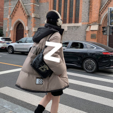 2025冬季新款时尚加厚羽绒服女大码宽松胖mm休闲中长款冬装外套潮