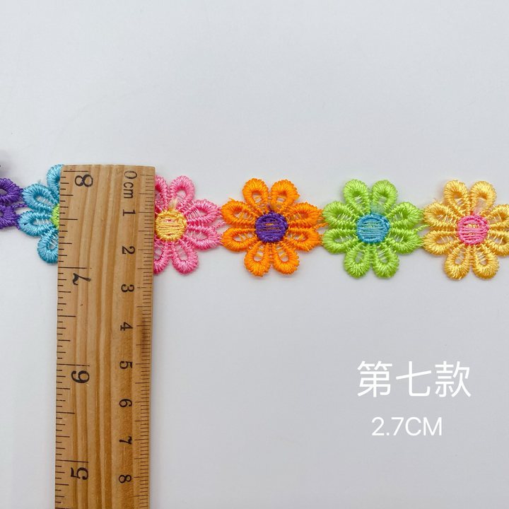 Color de encaje Ropa Decoración Lolita Cuff accesorios amor multicolor poliéster luz código de barras de encaje