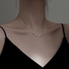 Necklace, small design accessory, silver 925 sample, light luxury style, 2022 collection