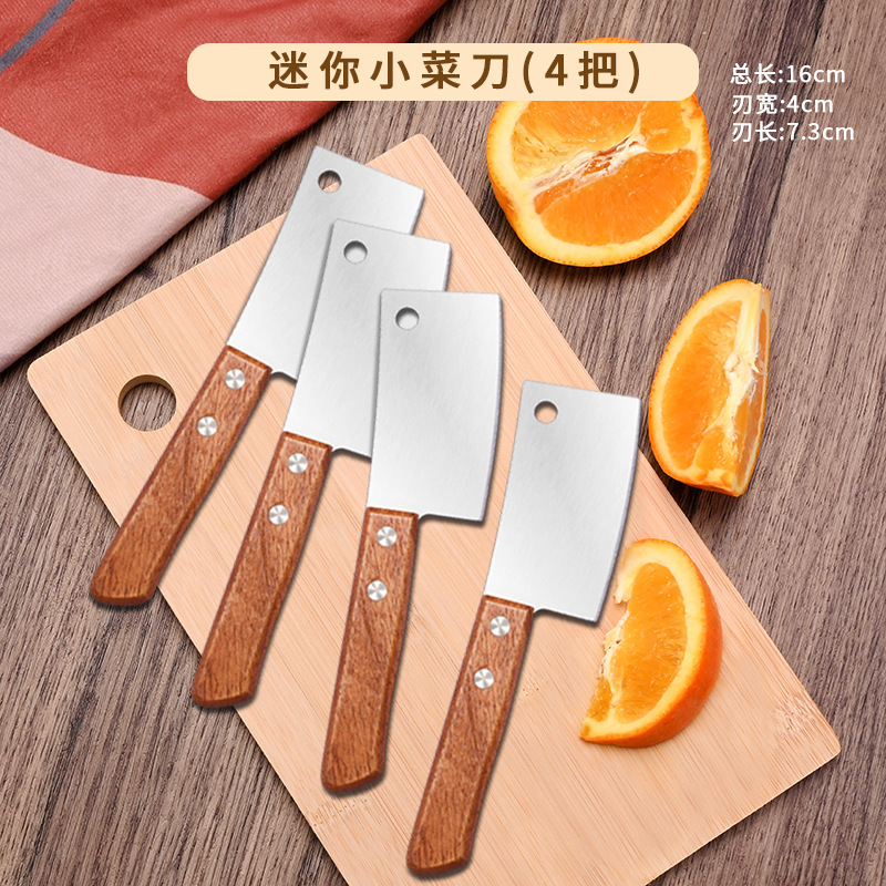 Mini cuchillo de cocina cuchillo de frutas de acero inoxidable cuchillo de cocina para bebés cuchillo de cocina