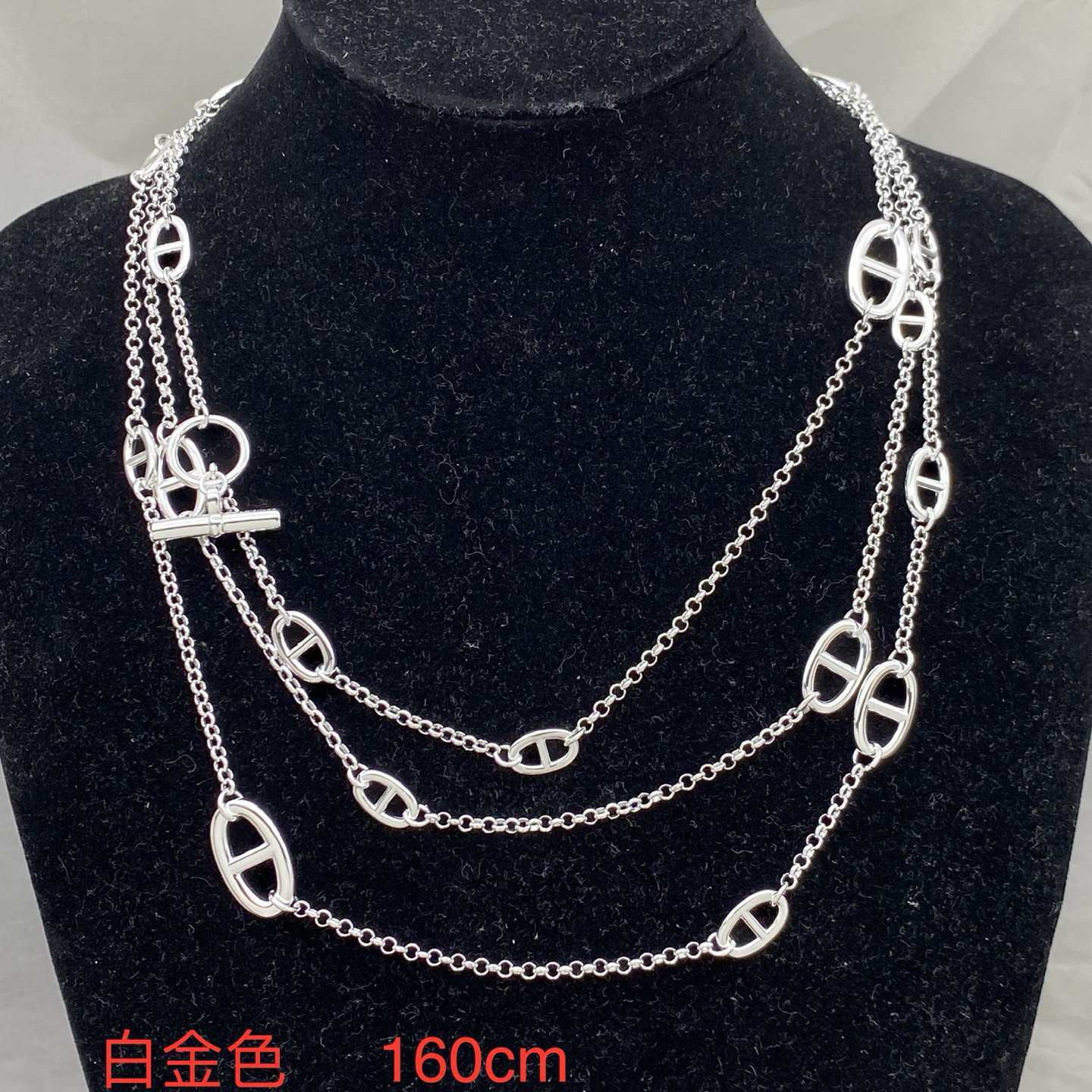 Hoogwaardige, gepersonaliseerde, veelzijdige ketting in Hermès-stijl met varkensneusdesign, Europees-Amerikaans ontwerp, eenvoudig en modieus, voor